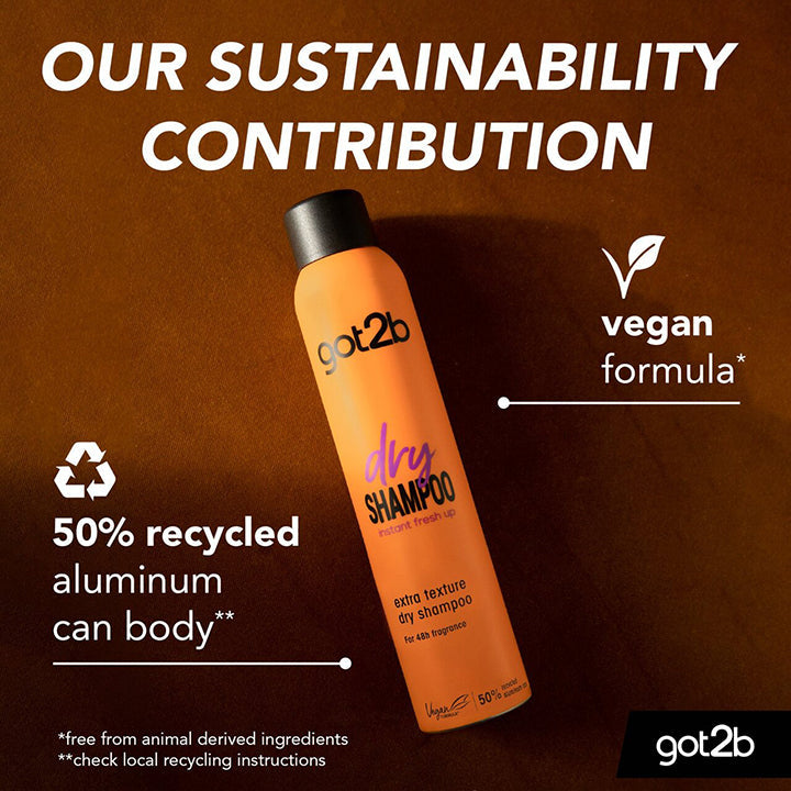 Got2b Extra Texture Dry Shampoo Instant Refresh & Styling Volume for All Hair Types 200 ml / 6.76 oz