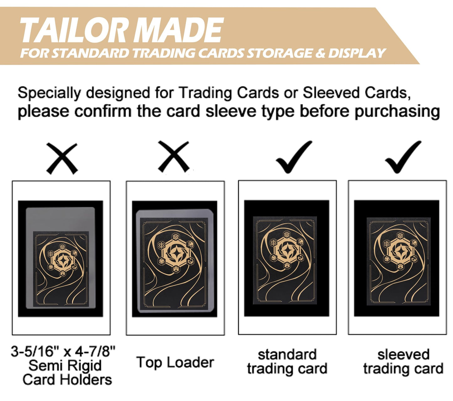 DRZERUI Lorcana Binder – 1024 Card, 16-Pocket Album (Classic Black)