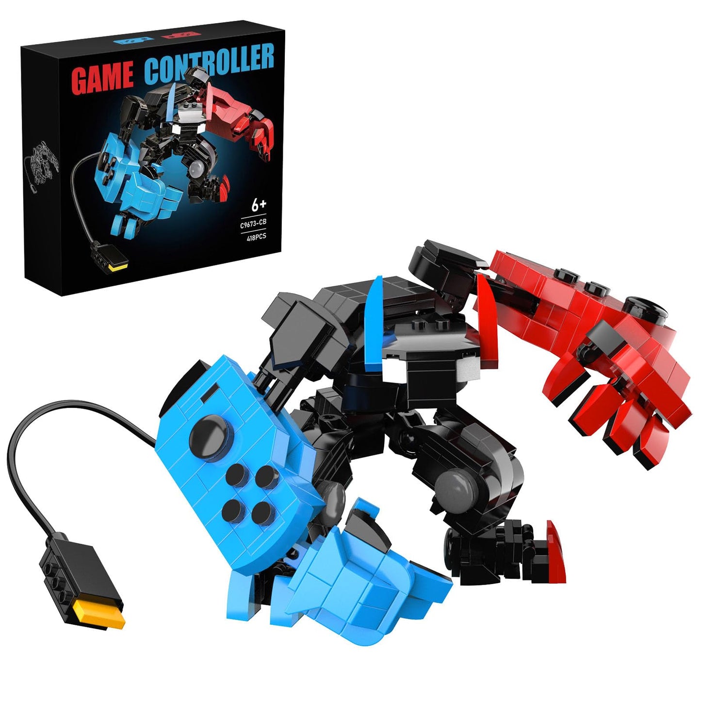 DRZYJ Building Block Set: Classic Game Controller Mech Robot Kit (418 Pieces) | Gifts for Kids & Adults