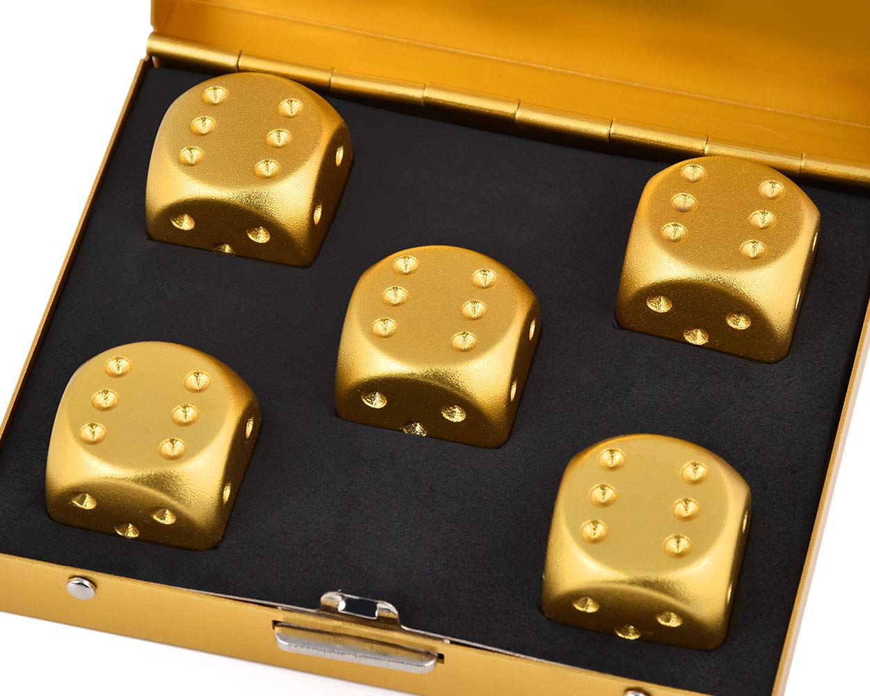 DS.DISTINCTIVE STYLE Aluminum Dice Set — 5x16mm with Case (D6) for Party Games