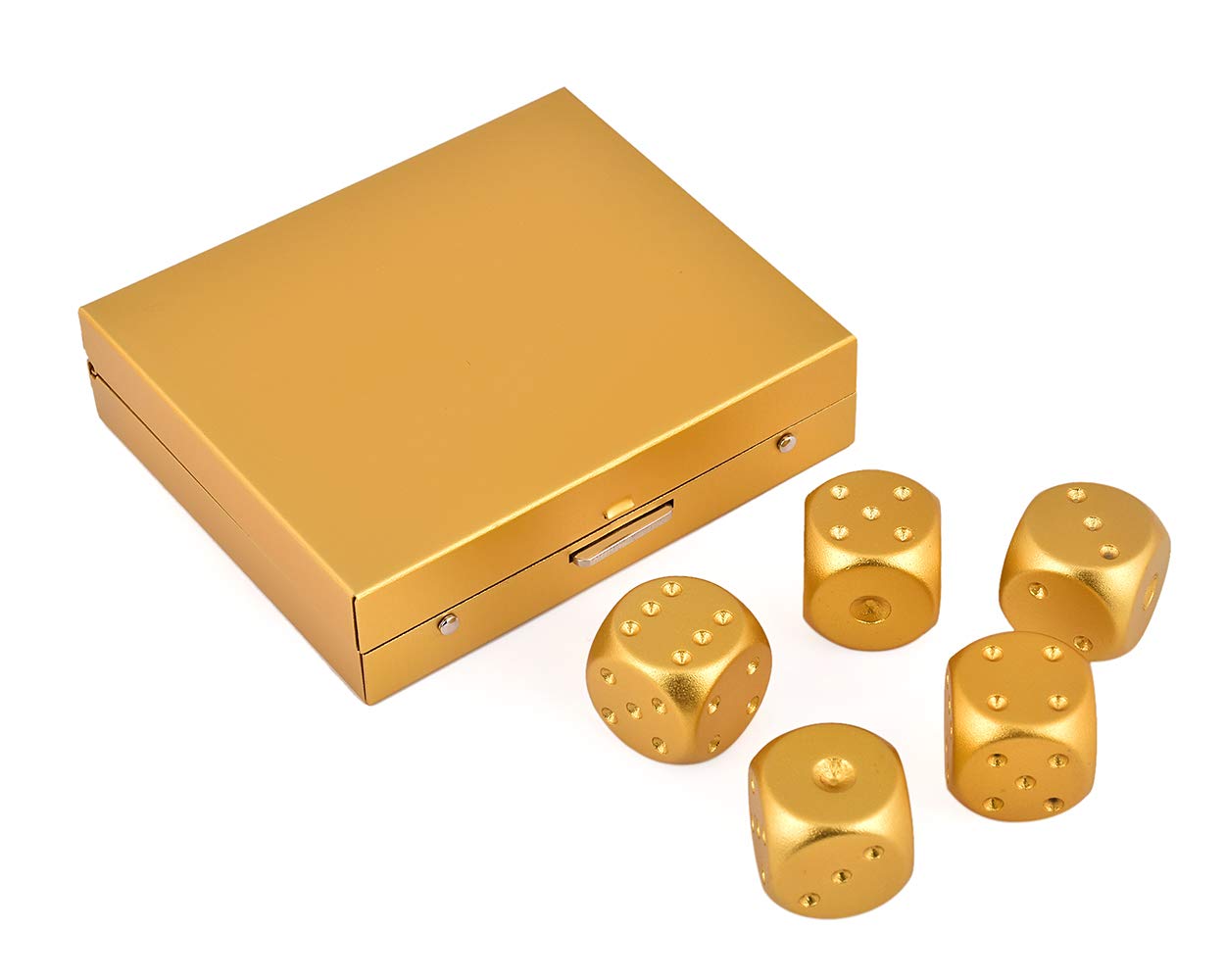 DS.DISTINCTIVE STYLE Aluminum Dice Set — 5x16mm with Case (D6) for Party Games