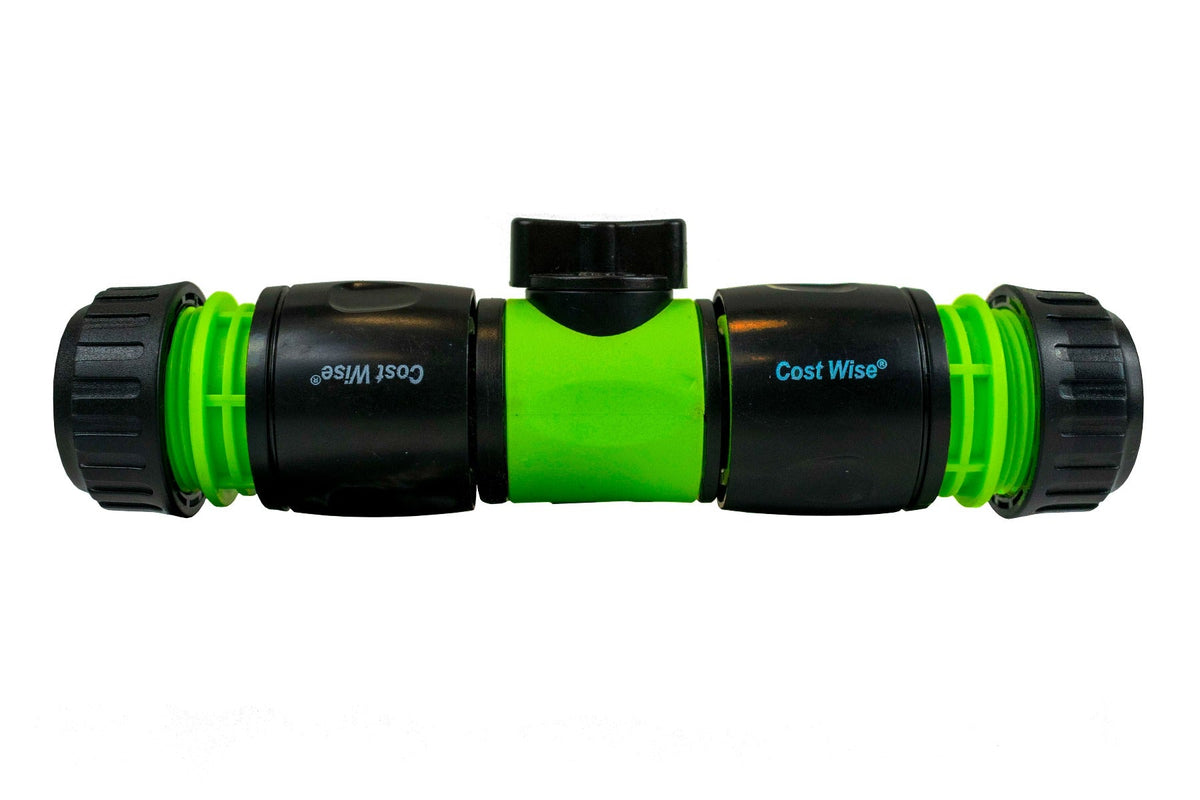 Cost Wise Snap On Male-Male In Line Valve Kit Black/Green
