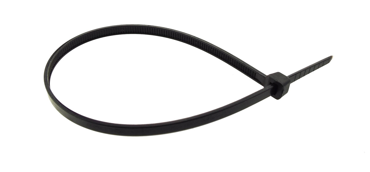 100 Cable Ties (3.6mm x 200mm) Black