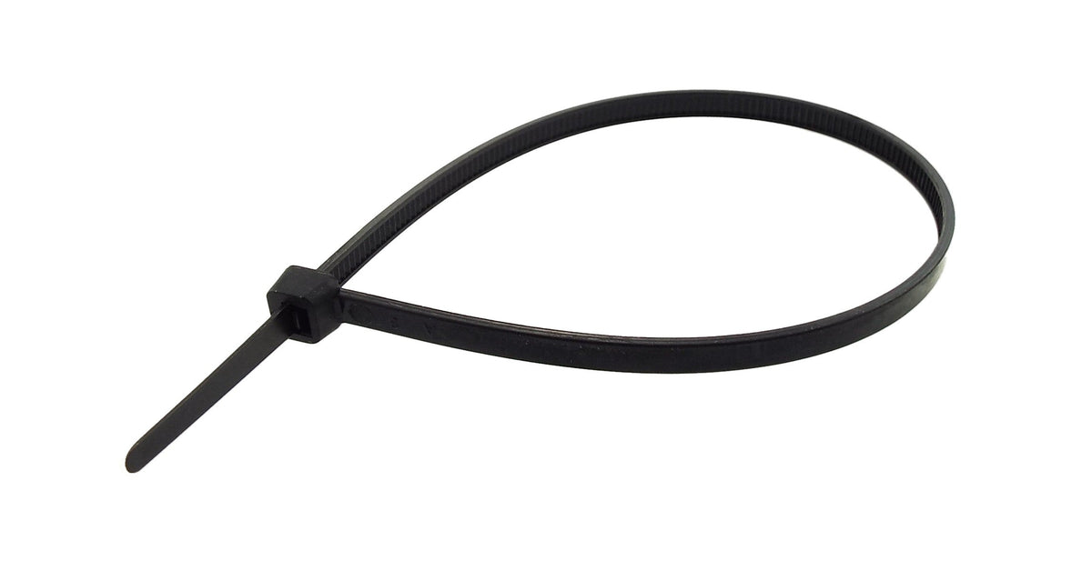 100 Cable Ties (3.6mm x 250mm) Black