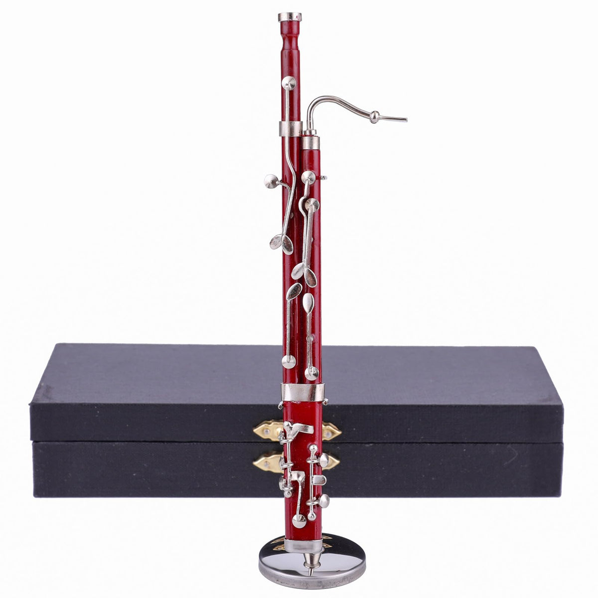 Dselvgvu Miniature Bassoon with Stand & Case – 5.98-Inch Collectible Display Model