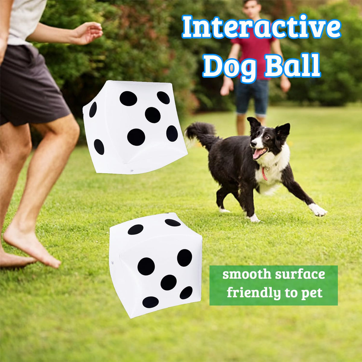Dshengoo 3-Pack 13-Inch Jumbo Inflatable Dice – Giant Indoor/Outdoor Party Dice