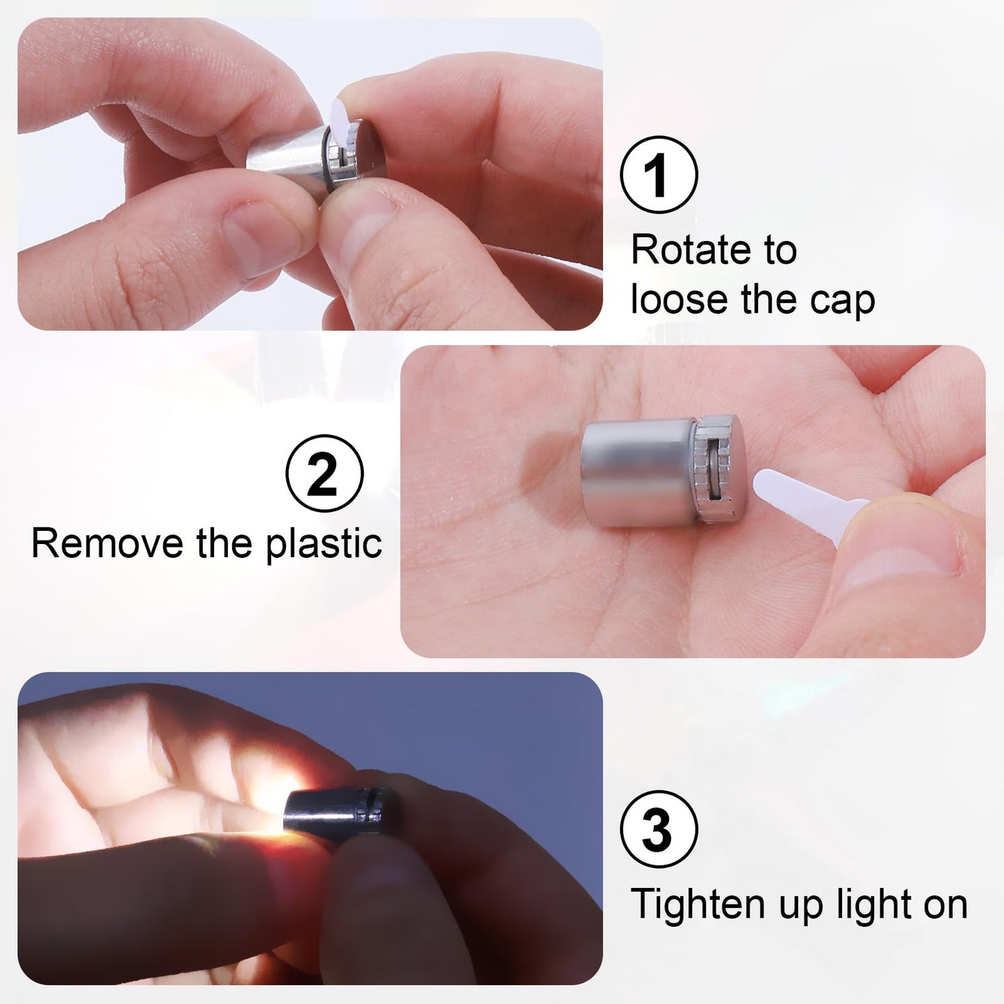 DSOOLDRE 42 Pcs Mini LED Lights for Dollhouse – 7 Colors, Battery-Operated Tiny Lights