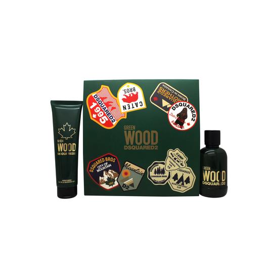 DSquared² Green Wood Gift Set 100ml EDT + 150ml Shower Gel