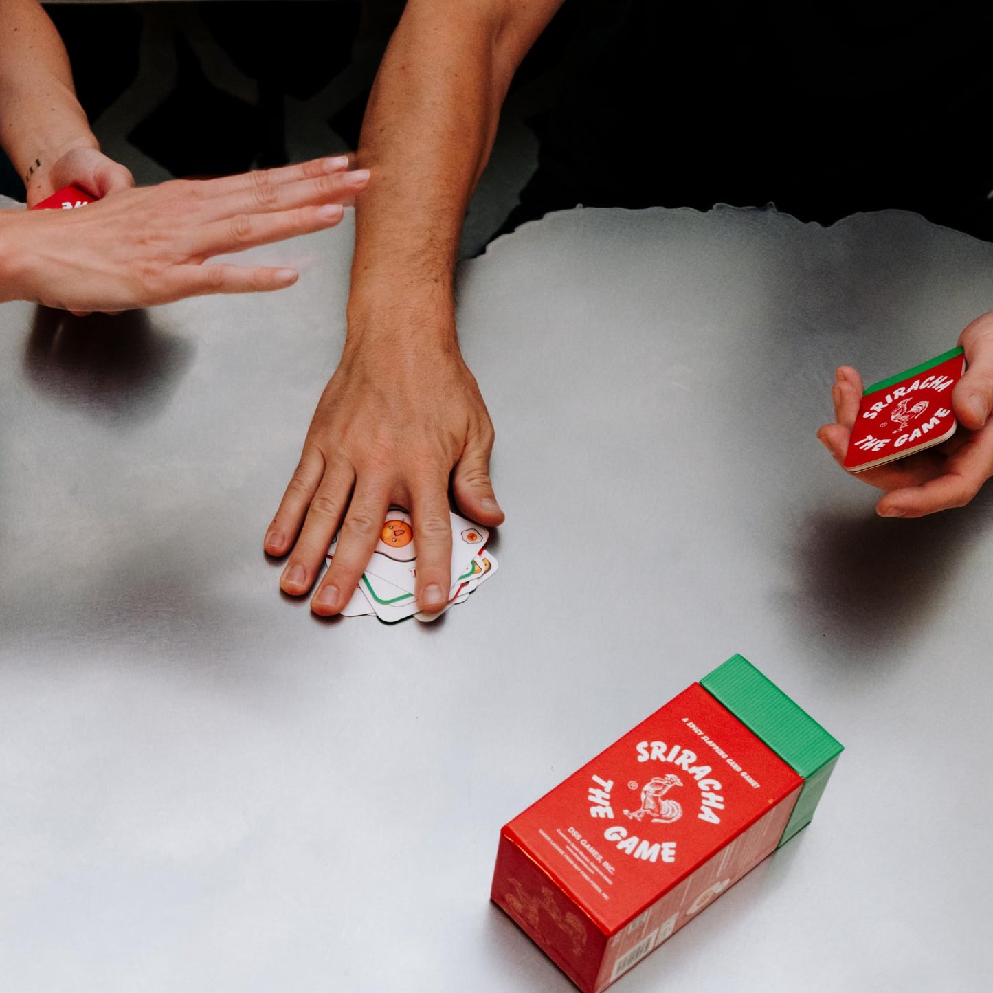 DSS Games Sriracha: The Game – Spicy Slapping Card Fun for Family Nights (2-4 Players, Ages 7+)