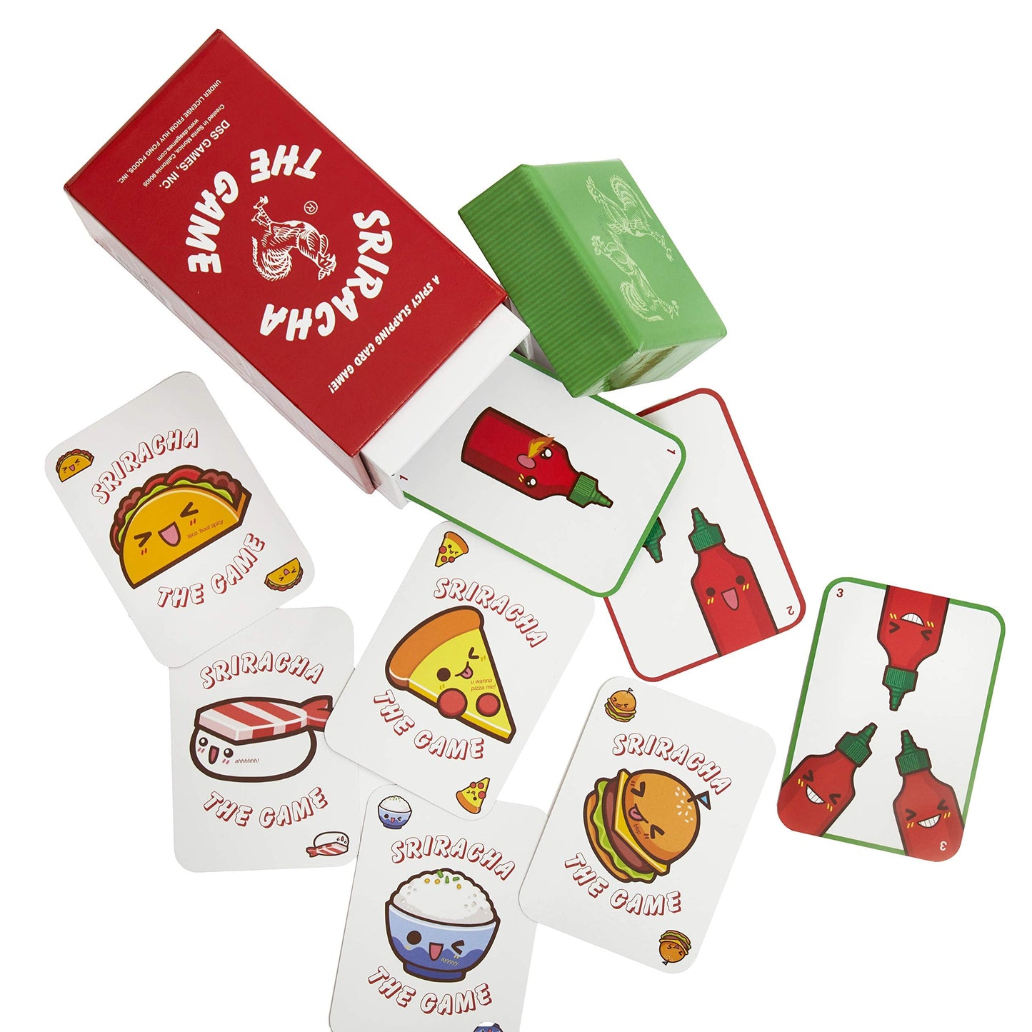 DSS Games Sriracha: The Game – Spicy Slapping Card Fun for Family Nights (2-4 Players, Ages 7+)