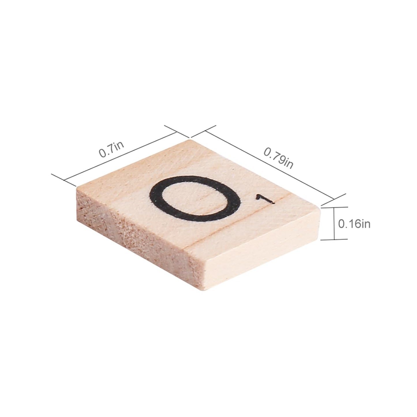 DSYJ 100 Pcs Wood Scrabble Tiles — Premium Letters for Crafts, Spelling & DIY Projects
