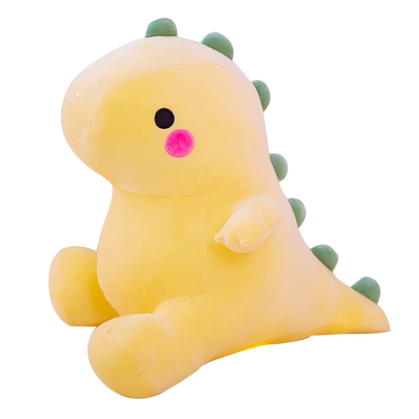 DUANMUL 23in Yellow Cute Dinosaur Plush Toy – Fat Dino Stuffed Animal for Kids