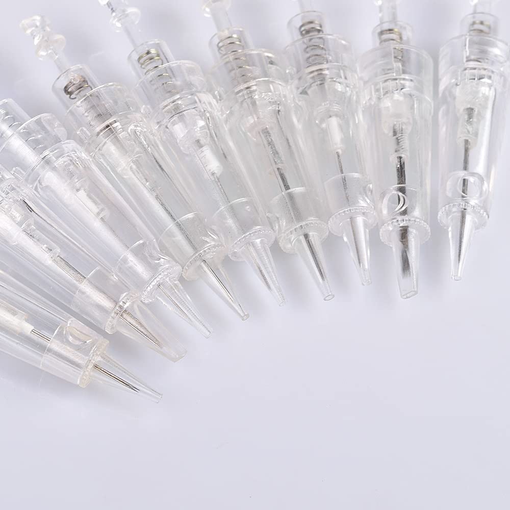 DuBeauty 50pcs Permanent Makeup Needle Cartridges – 1P 3P 5P 5F 7F (Disposable, 316 Stainless)