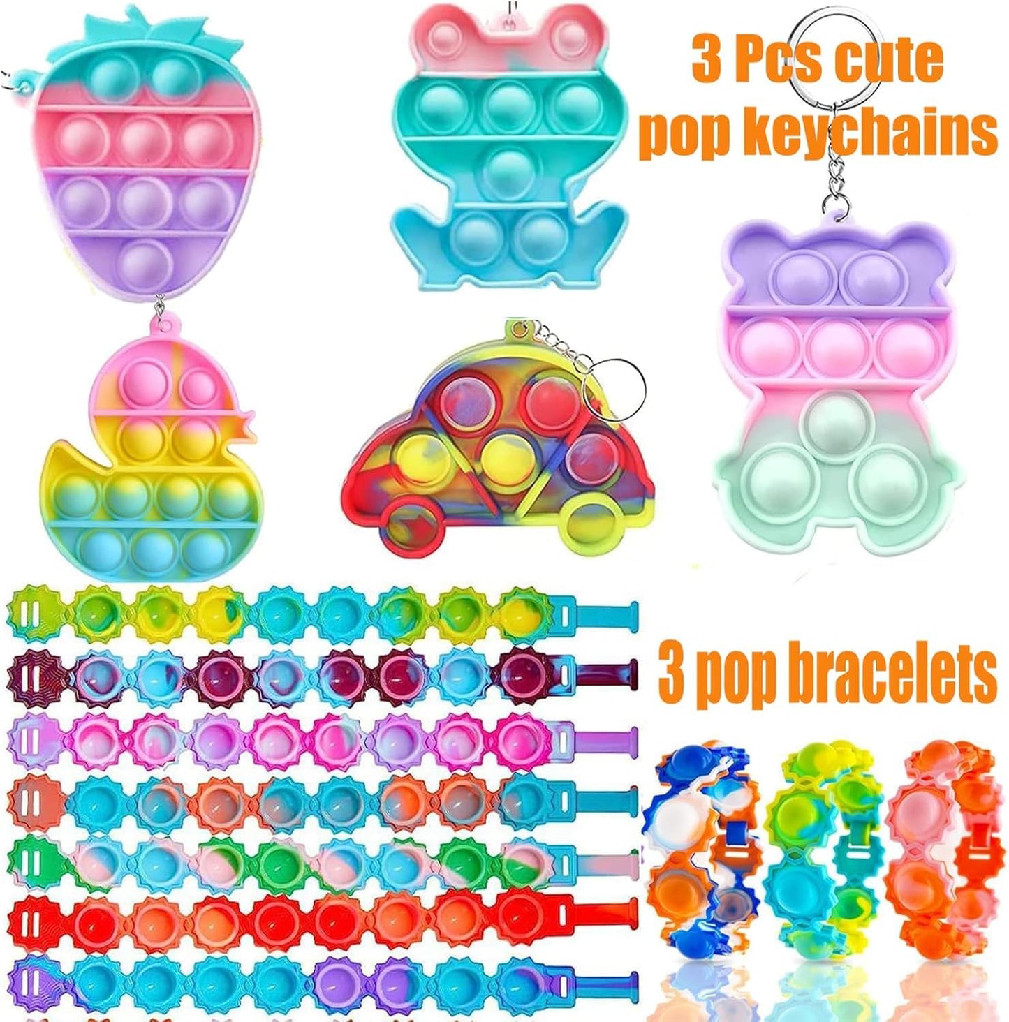 Duccsko 126 Pack Party Favors for Kids – Fidget Toys, Classroom Prizes & Easter Fillers