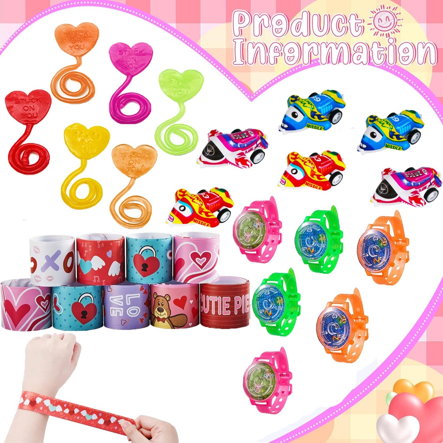 Duccsko 132 Valentines Day Party Favors Set | Classroom Prizes & Gift Bags