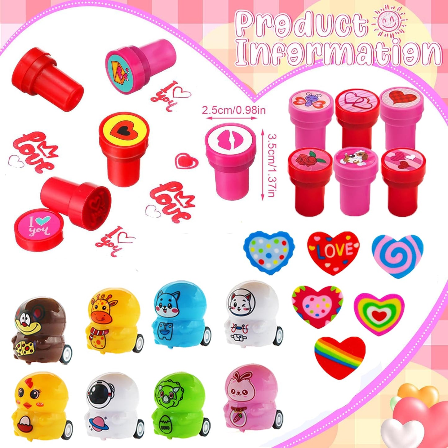 Duccsko 132 Valentines Day Party Favors Set | Classroom Prizes & Gift Bags