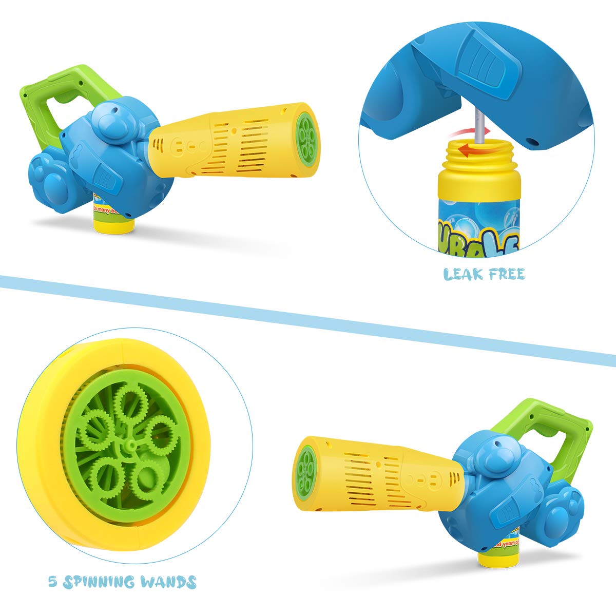 Duckura Bubble Leaf Blower – Outdoor Bubble Machine for Toddlers Aged 2–4
