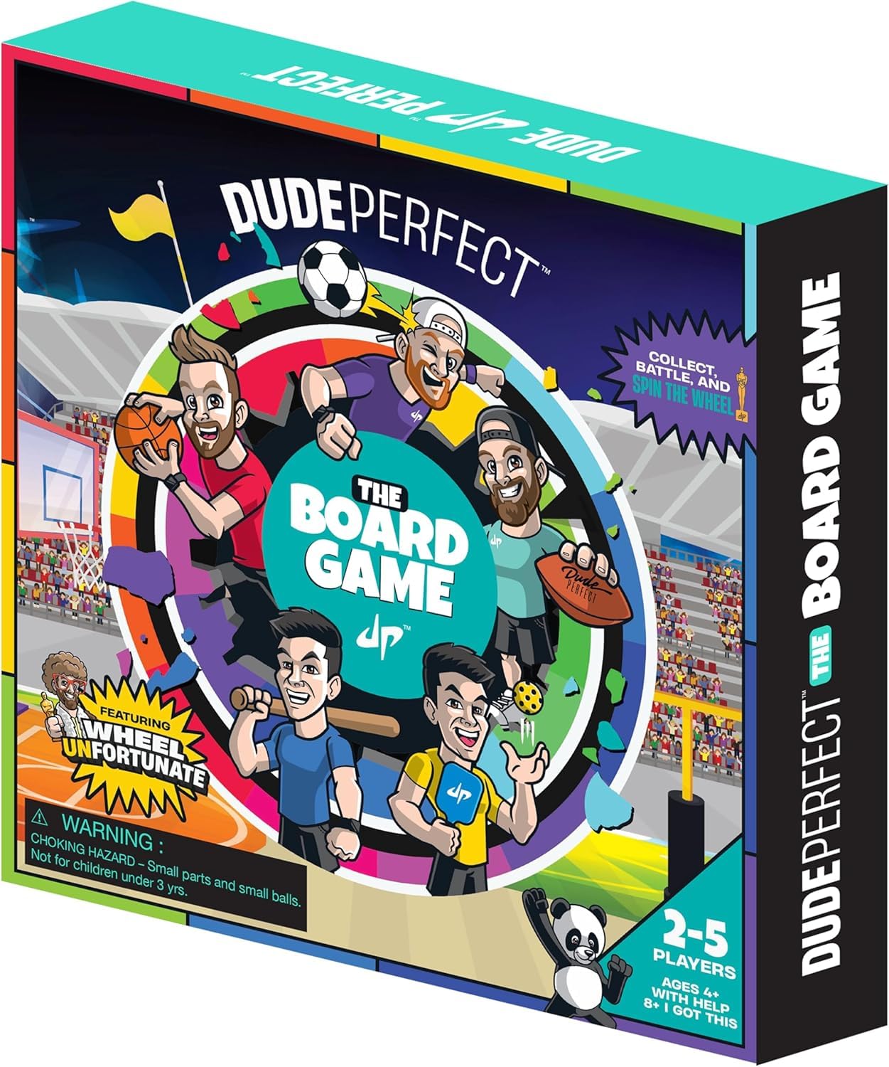 Dude Perfect Board Game – 2-5 Player Family Sports Challenge | Ages 4+