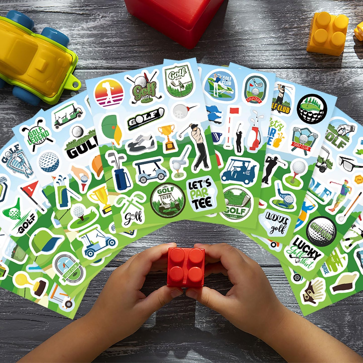 DUJAA 256PCS Golf Stickers – Sporty Golf Decals for Kids, Adults & Party Decor
