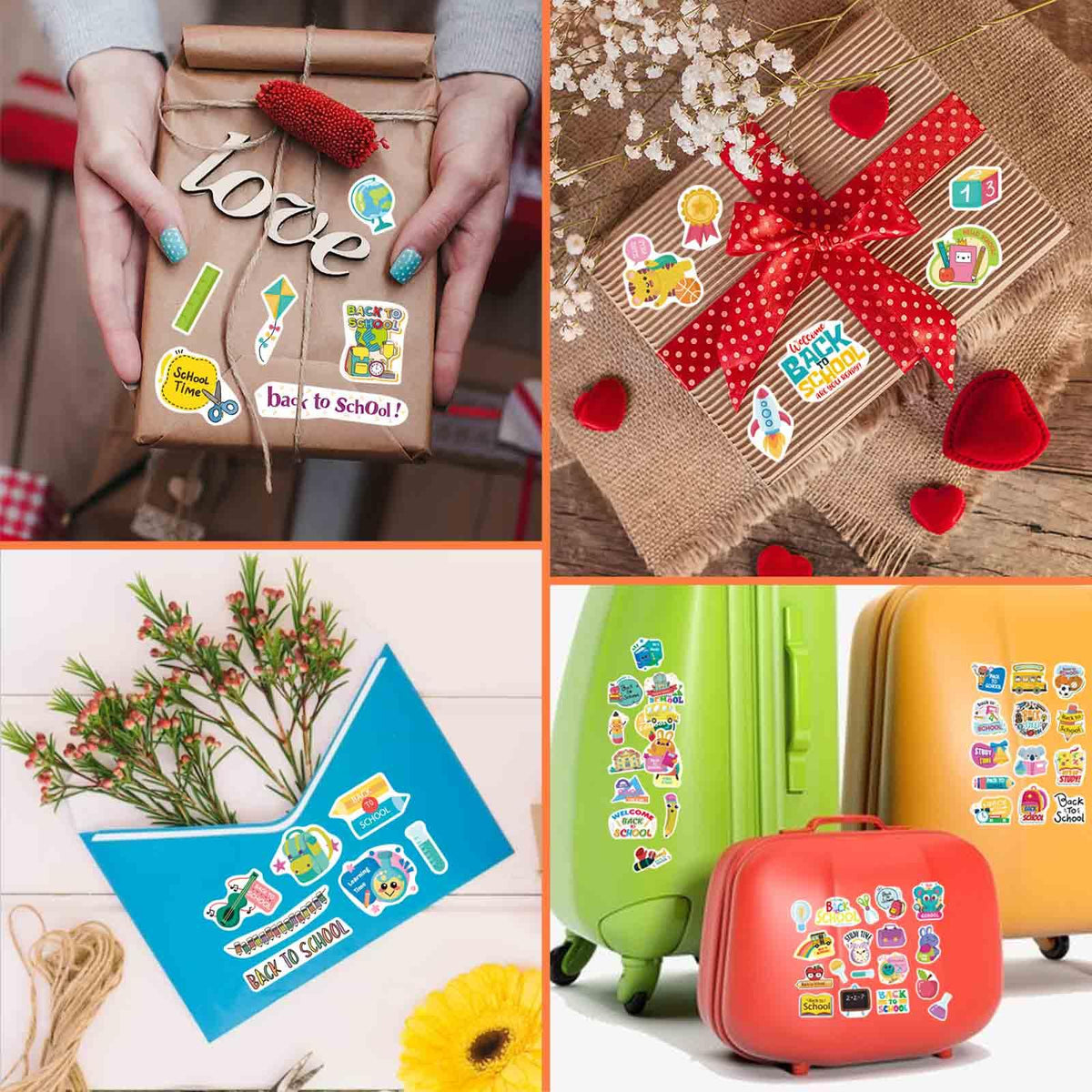 DUJAA Welcome Back-to-School Stickers – 369PCS for First Day, Party Favors & Teacher Rewards
