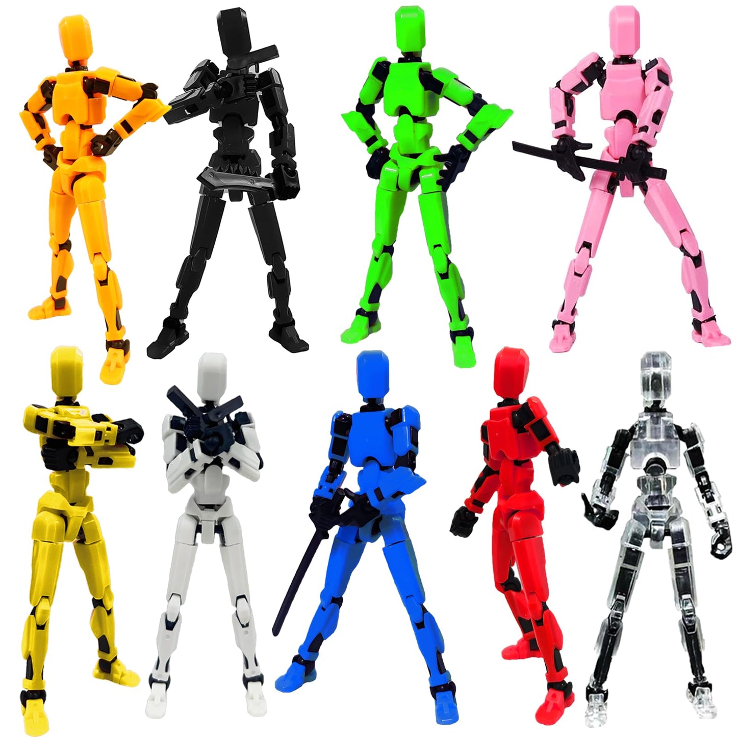 Dumwick Titan 13 Action Figure | 3D Printed, Multi-Jointed, Assembled Robot (Nova 13 Series)