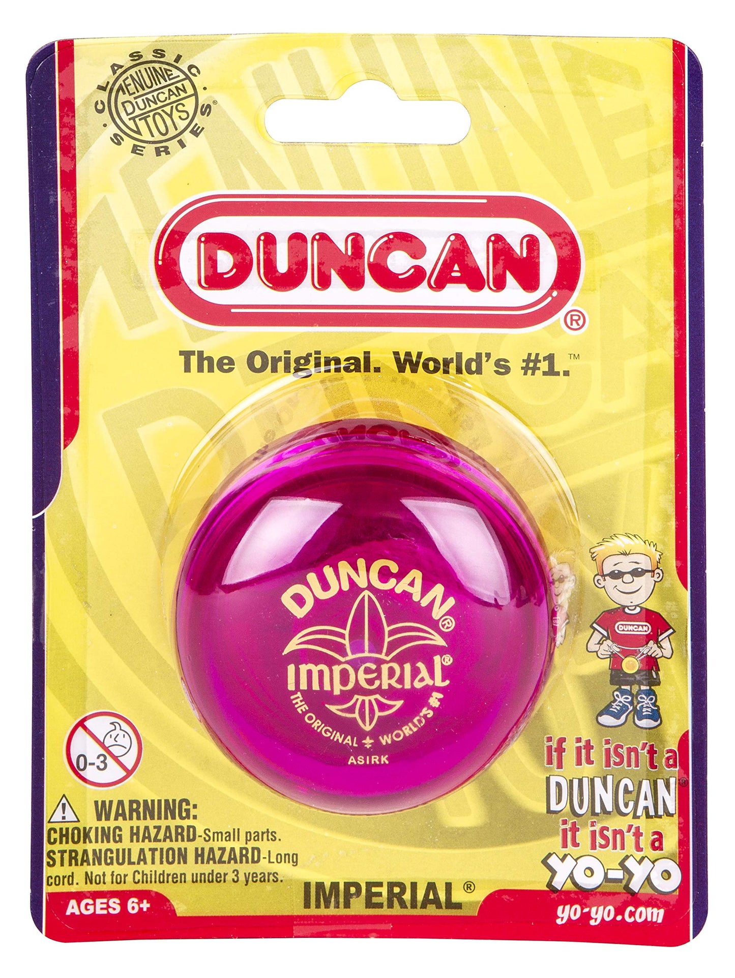 Duncan Imperial Yo-Yo for Beginners – Fuchsia with Steel Axle | Duncan Toys