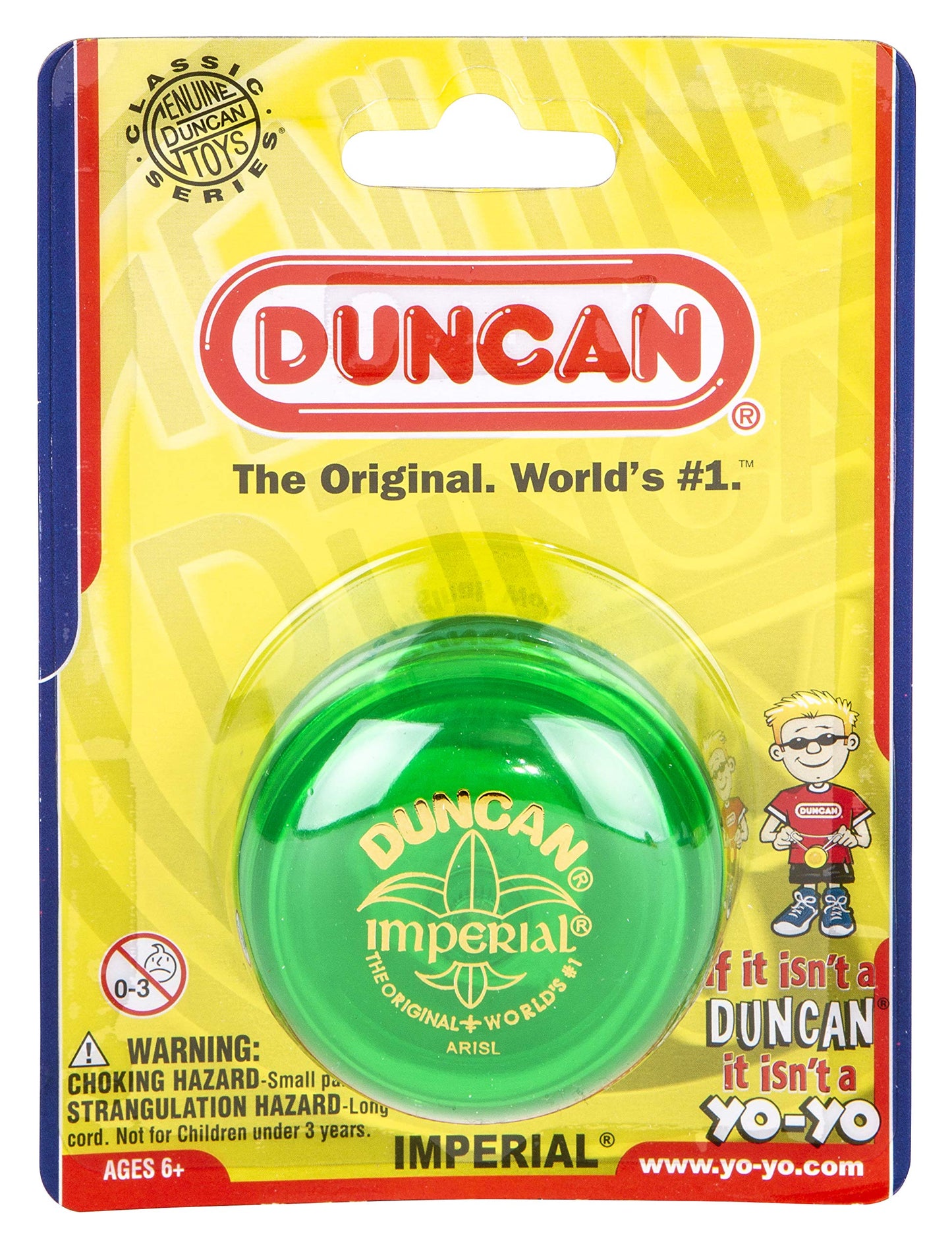 Duncan Imperial Yo-Yo – Beginner Yo-Yo with Steel Axle, Lime Green