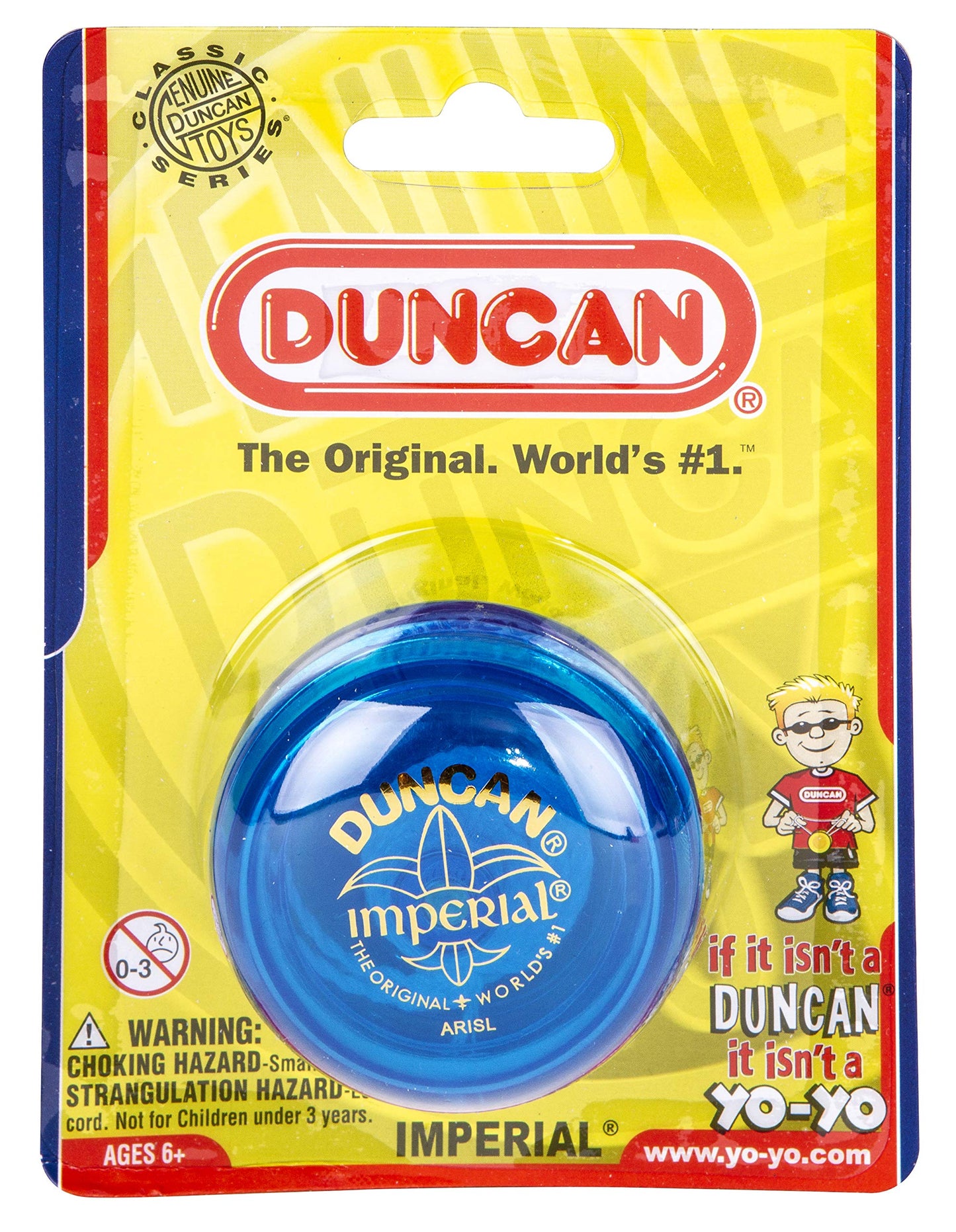 Duncan Imperial Yo-Yo – Beginner Steel Axle with Plastic Body (Blue)