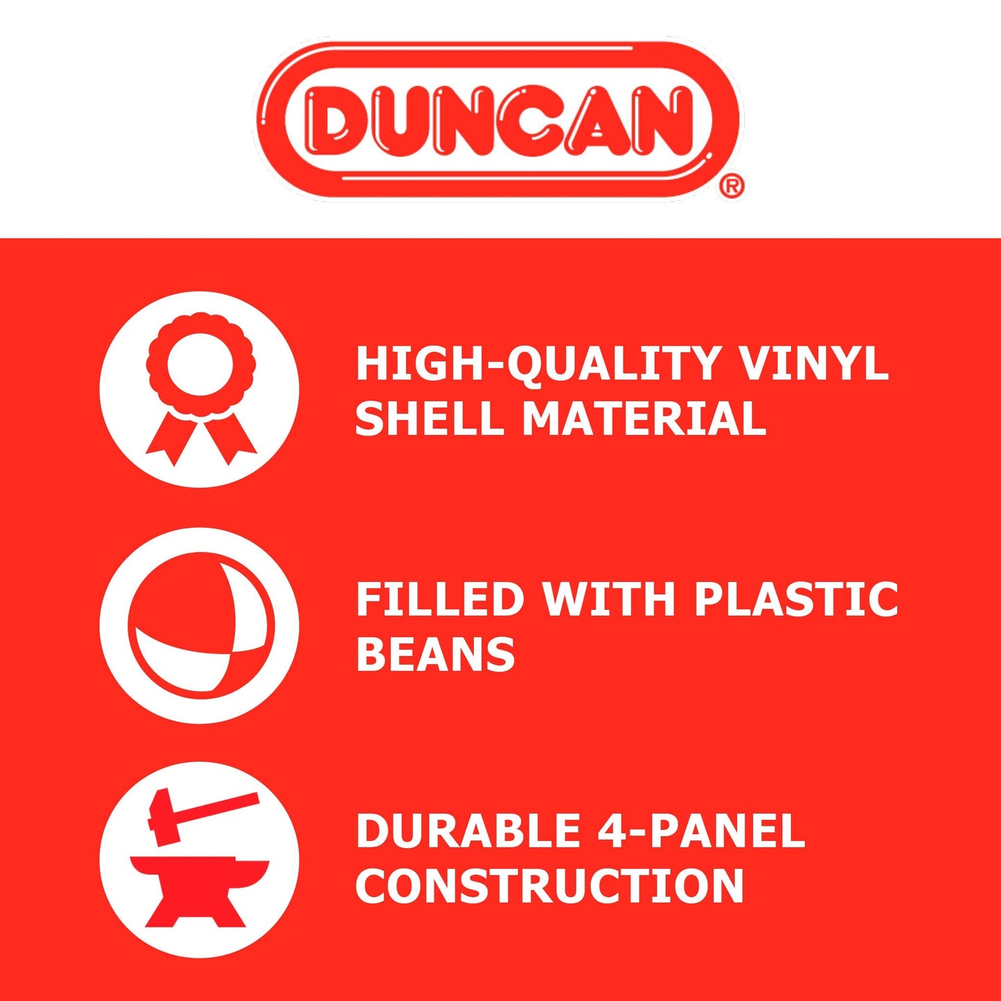 Duncan Juggling Balls Pack of 3 – Multicolor Vinyl, 4-Panel No-Bounce Design