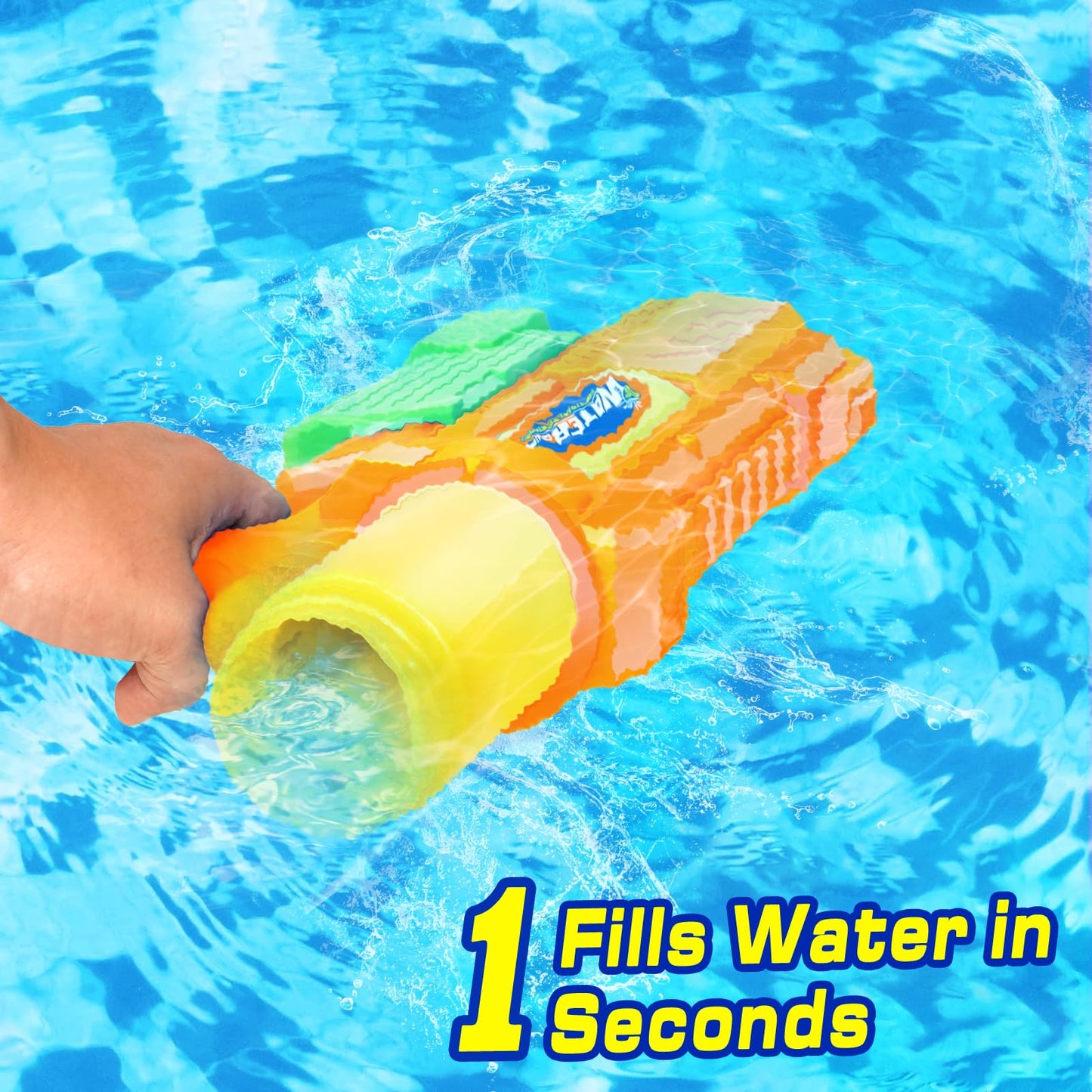 DUNEMEI 2-Pack Super Water Gun 1200cc – Long-Range Squirt Blasters for Kids & Adults