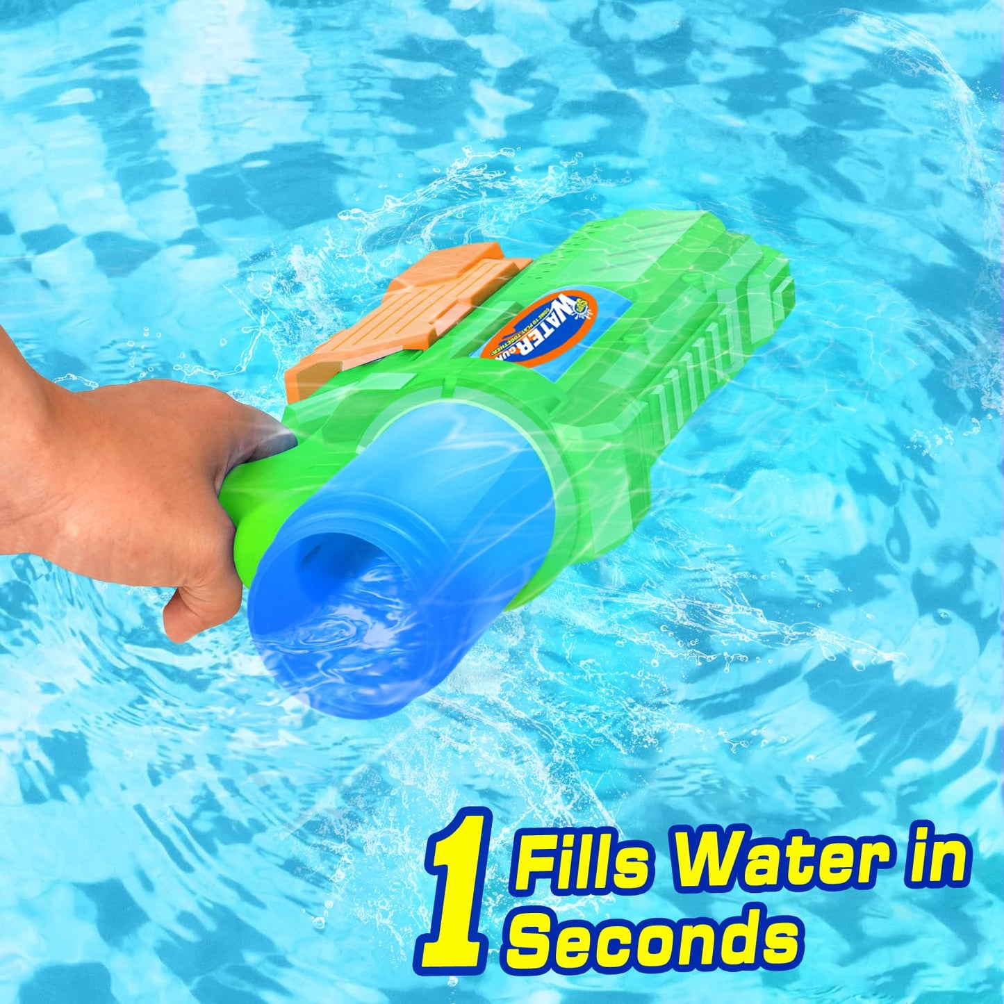 DUNEMEI Super Water Gun 2-Pack 1200cc – Long-Range Squirt Blasters for Kids & Adults