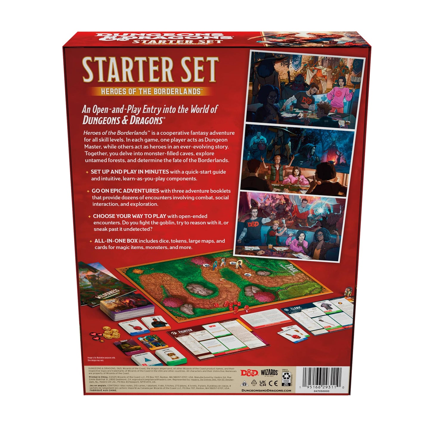 Dungeons & Dragons Starter Set: Heroes of the Borderlands - Cooperative Fantasy Adventure for 3-5 Players