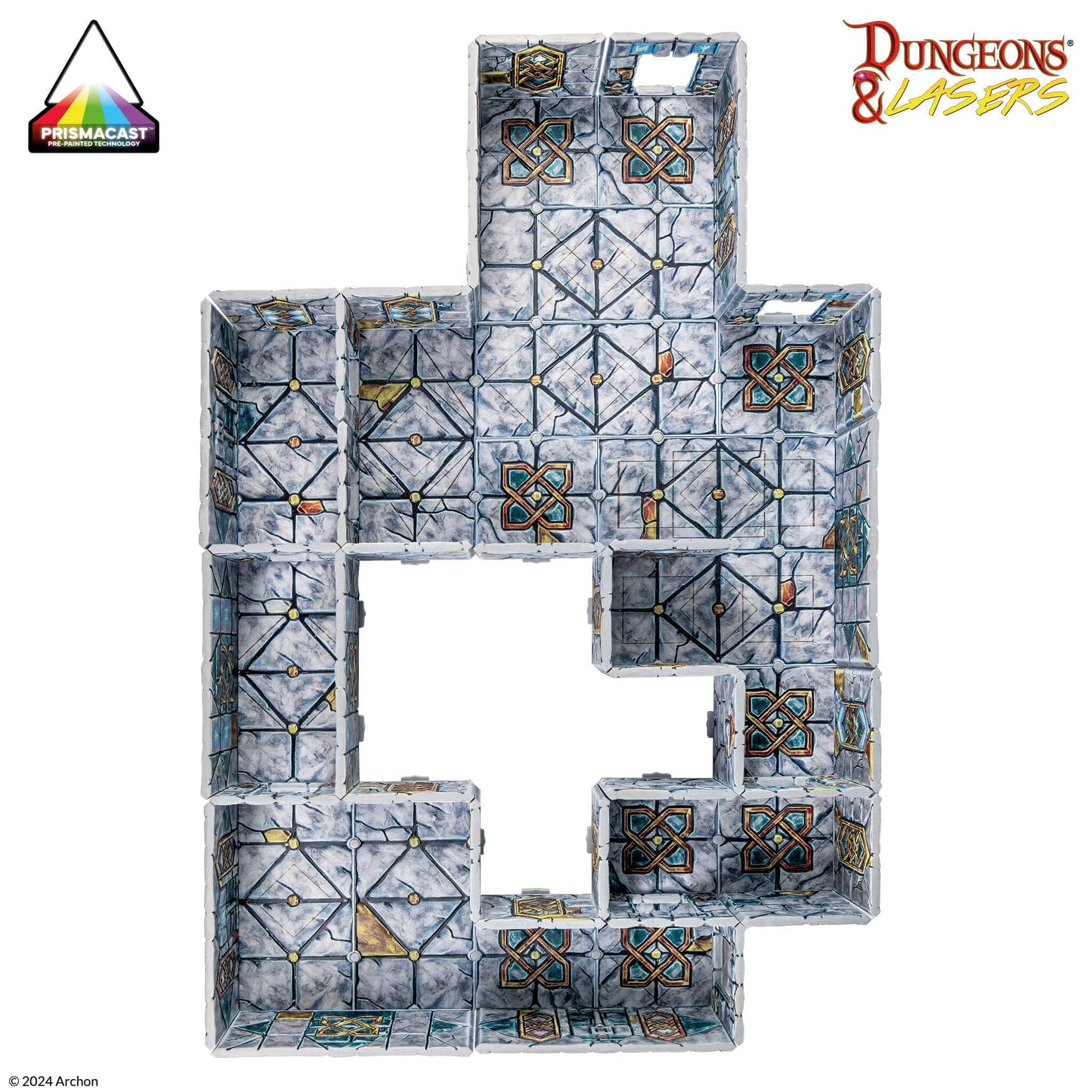 Dungeons & Lasers Halls of Ancestors Abandoned Mines Terrain Set — Prepainted, 28–32mm, 5E-Ready
