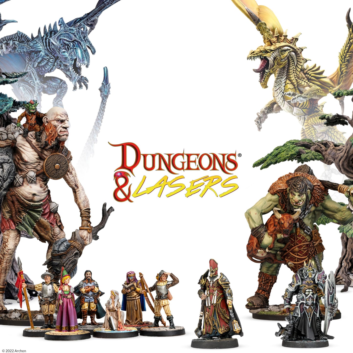 Dungeons & Lasers Abandoned Mines Pre-painted Terrain Set – 5E DND, 28-32mm Miniatures