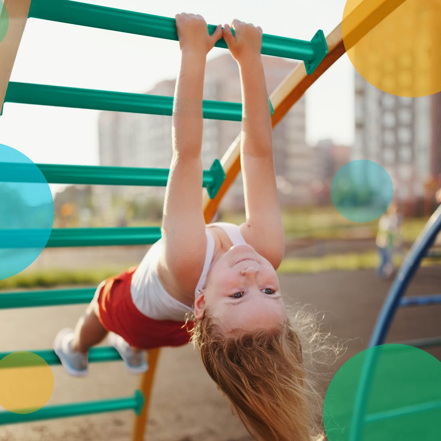 Dunzy 12 Pack Monkey Bars – 16.5-Inch Green Steel Playset Rungs & Hardware Kit
