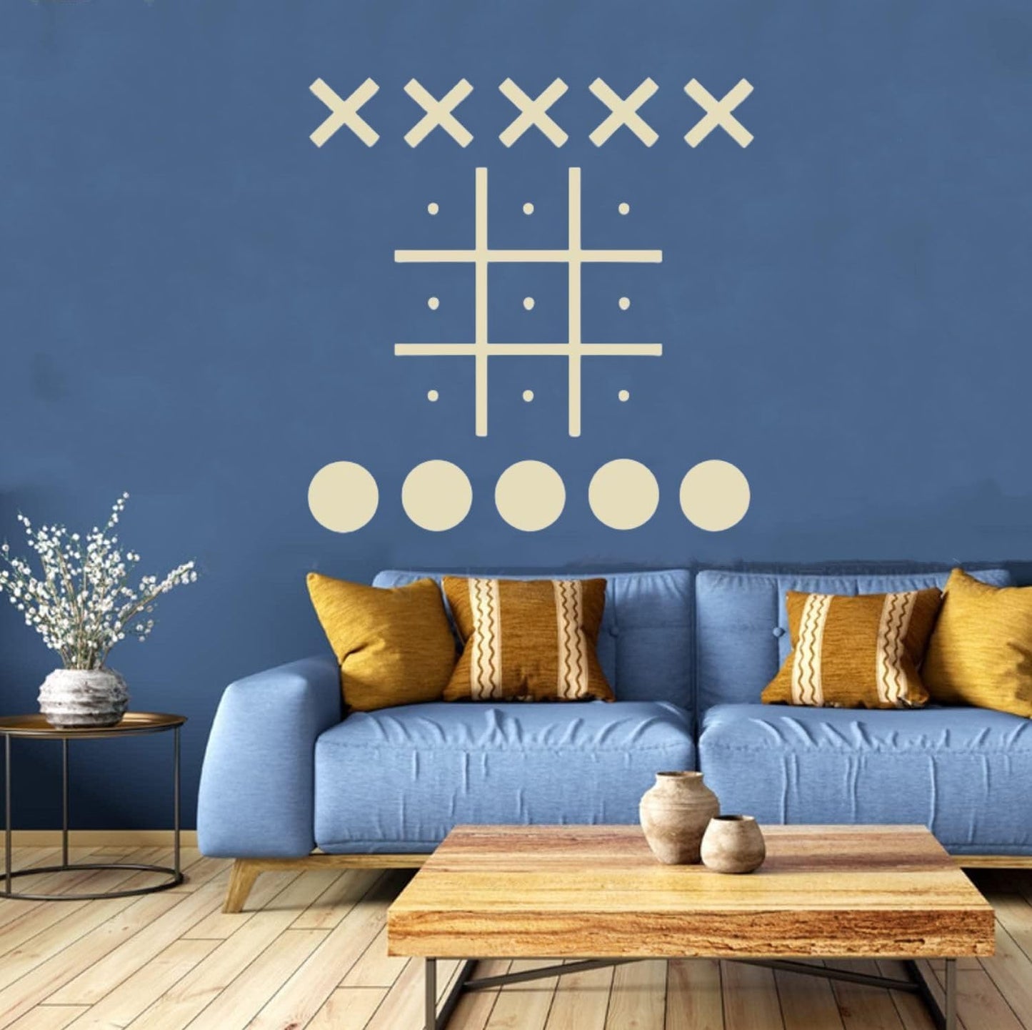DUOLIYBC Magnetic Tic Tac Toe Wall-Mount Game – Family-Friendly Wall Decor and Indoor Party Fun