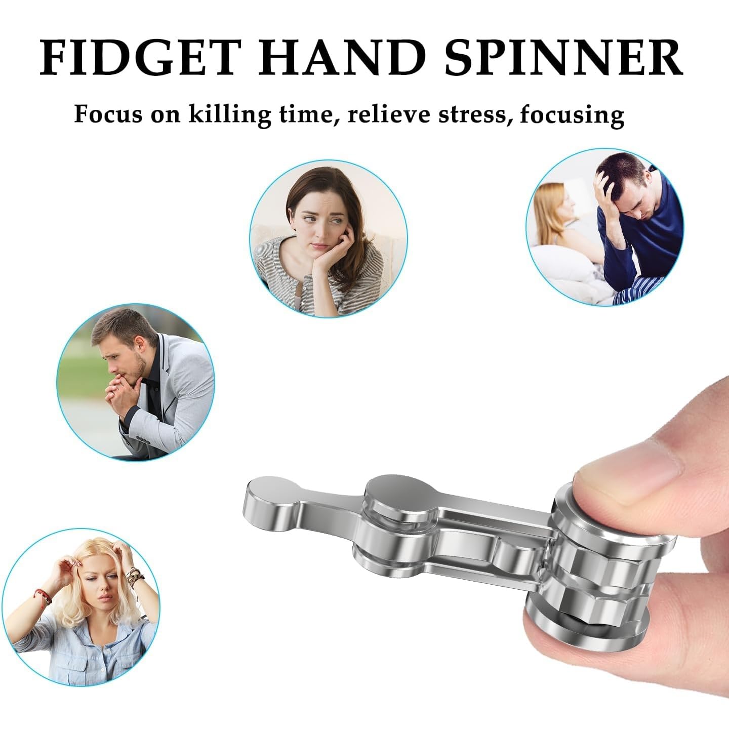 Duomishu Fidget Spinner — Double Pendulum Chaos Theory Toy for Focus & Stress Relief