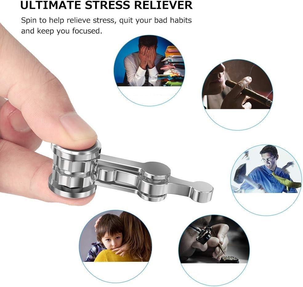 Duomishu Fidget Spinner – Ultra Durable Stainless Steel Focus Toy