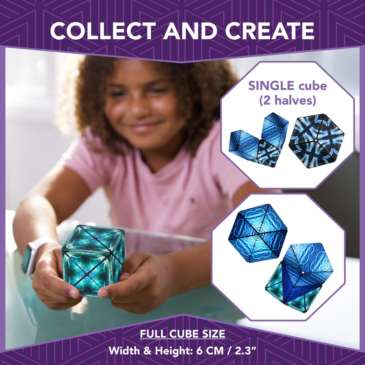 Duomoto Magnetic Transforming Cube — 100+ Shapes, 96 Magnets | Fun in Motion Toys