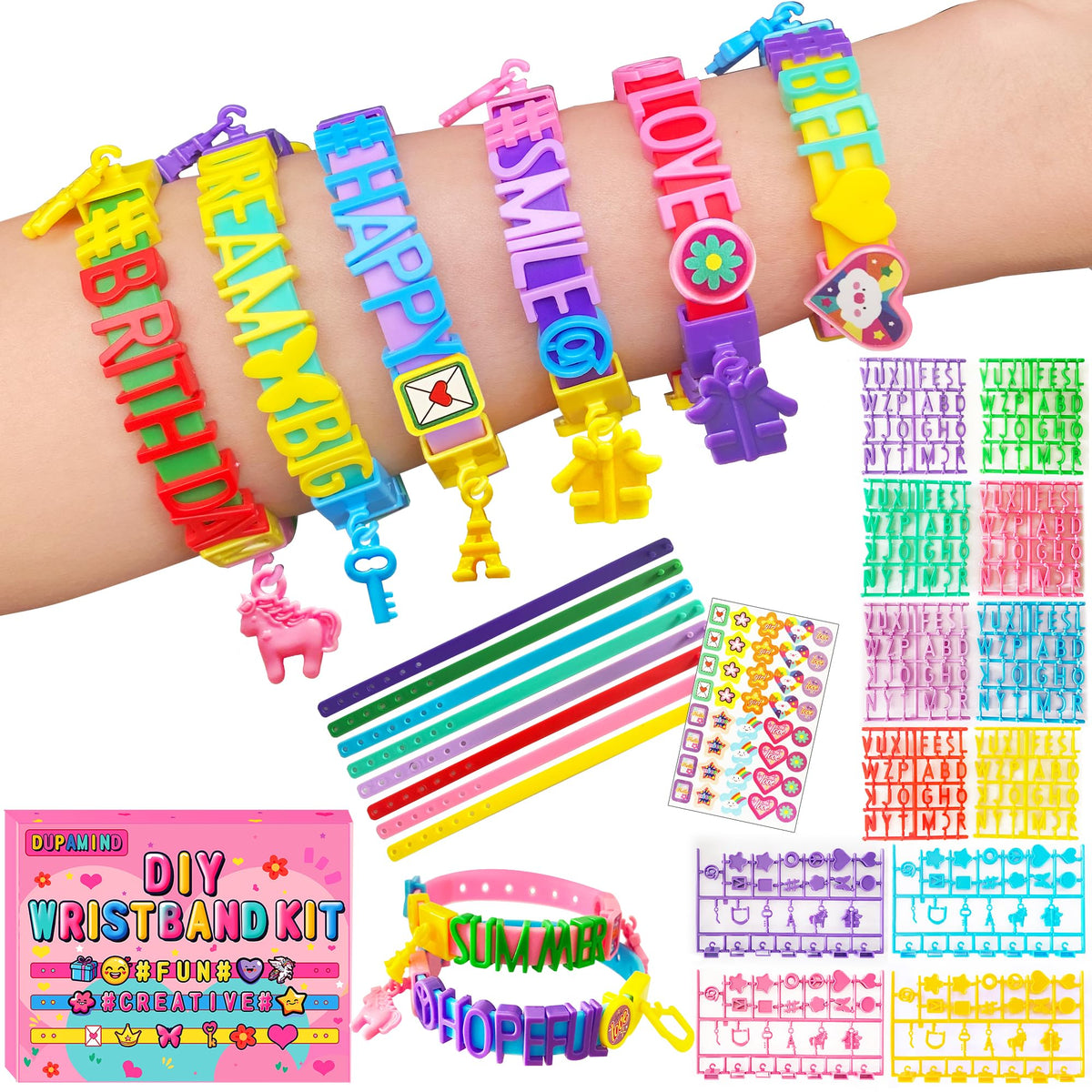 Dupamind DIY Friendship Bracelet Kit for Girls – Ages 5-12