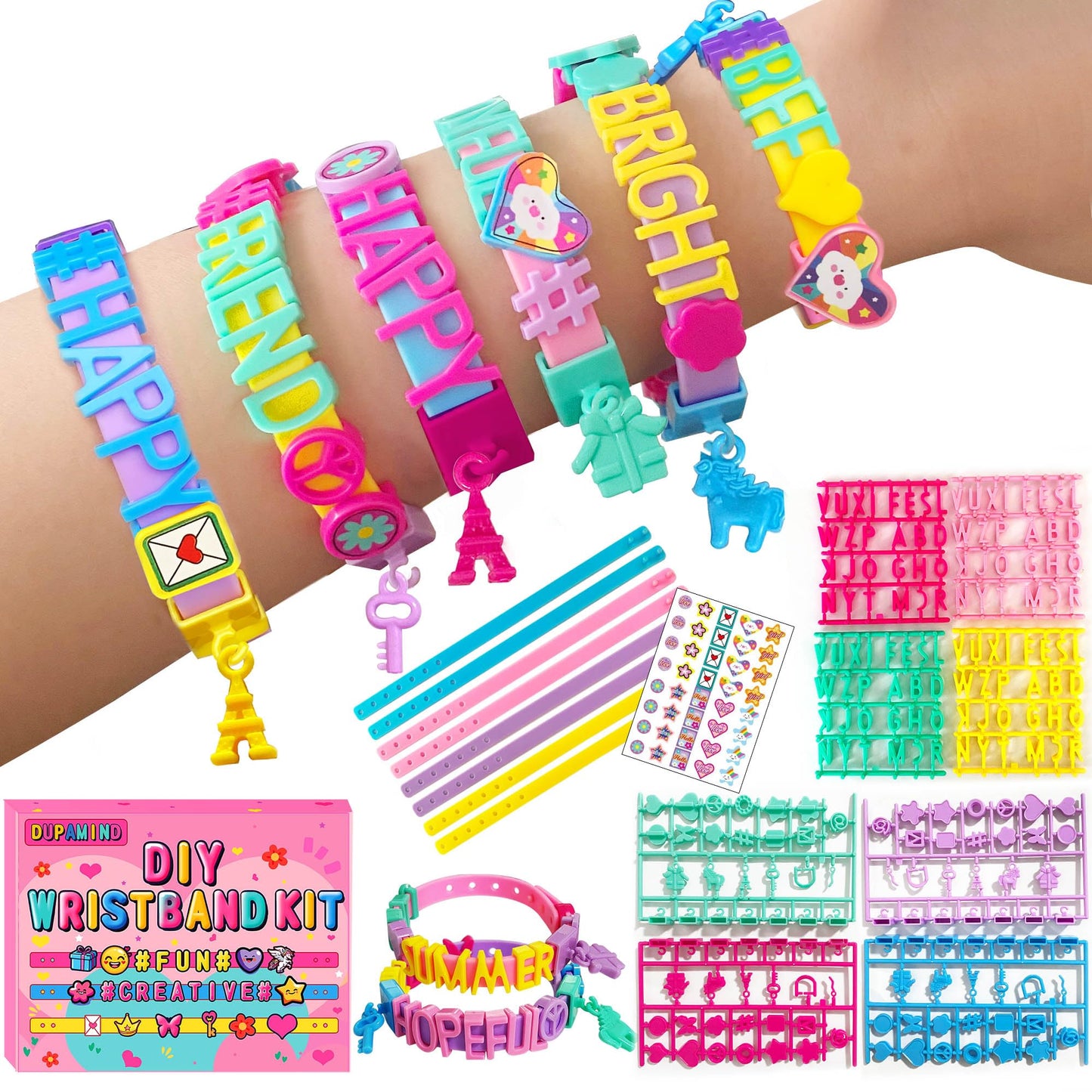 Dupamind Friendship Bracelet Making Kit for Girls | DIY Jewelry Craft for Kids Ages 5–12