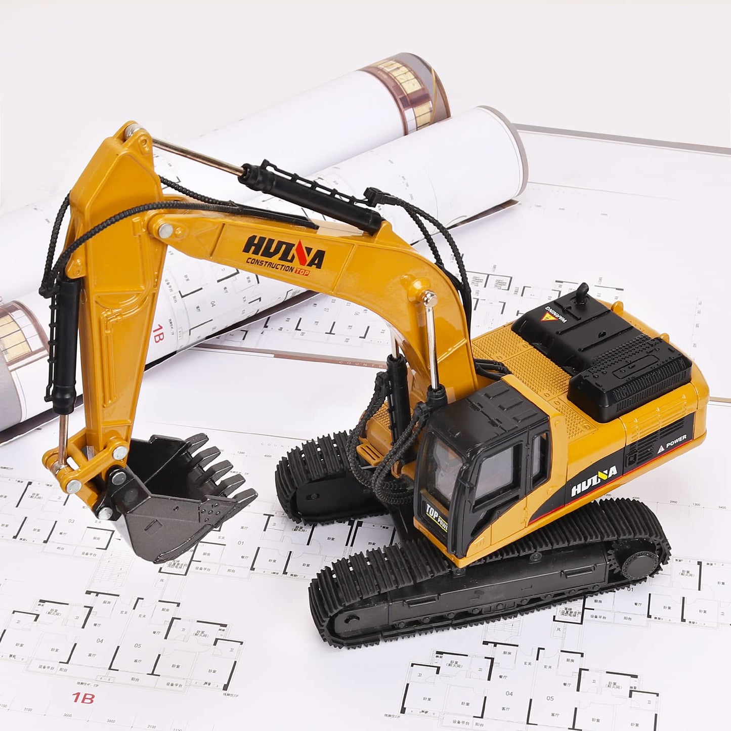 Duturpo 1/40 Scale Metal Excavator Toy – Diecast Construction Digger for Boys & Kids
