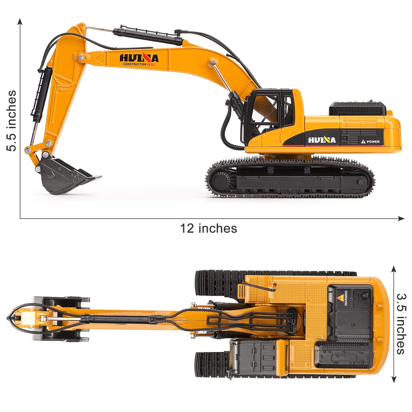 Duturpo 1/40 Scale Metal Excavator Toy – Diecast Construction Digger for Boys & Kids
