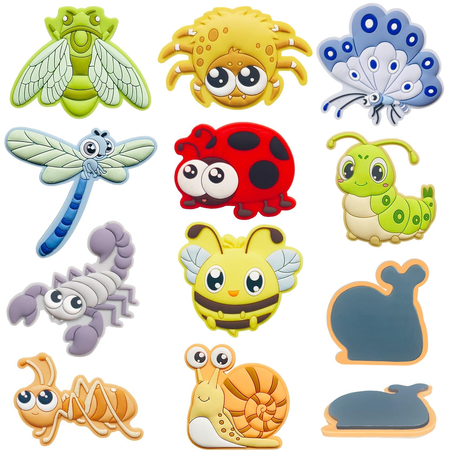 DUUMI Toddler Fridge Magnets – Insect & Animal Toys for 1-3 Year Olds (3D, Safe Full-Back)