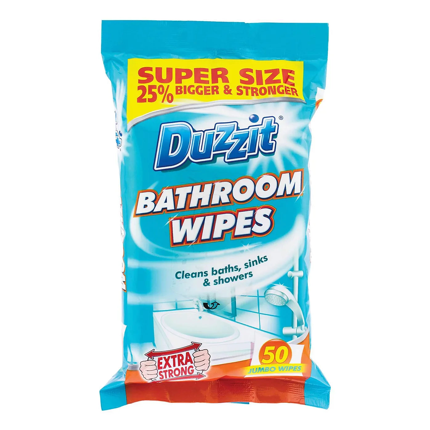 Duzzit Bathroom Cleaning Wipes 50 pk
