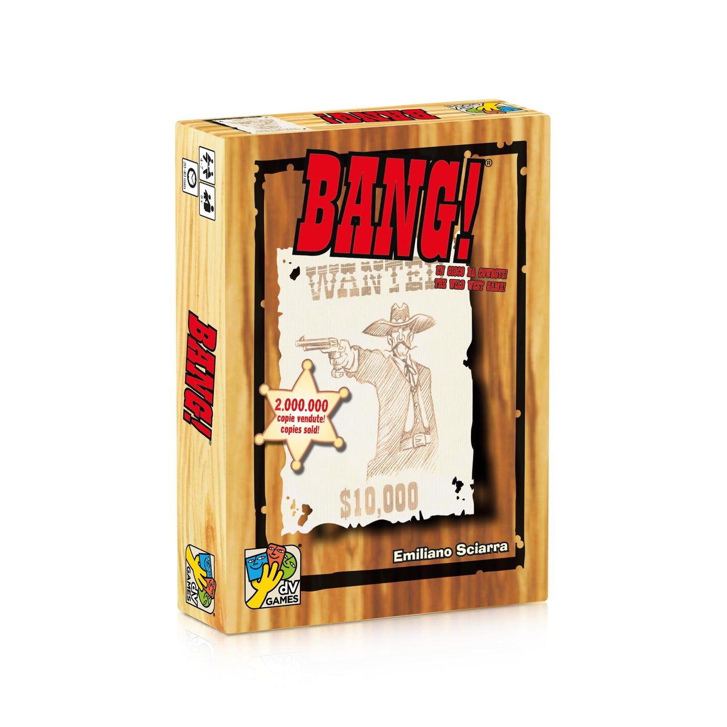 dV Giochi DA VINCI Bang 4th Edition – Wild West Card Game for 4-7 Players
