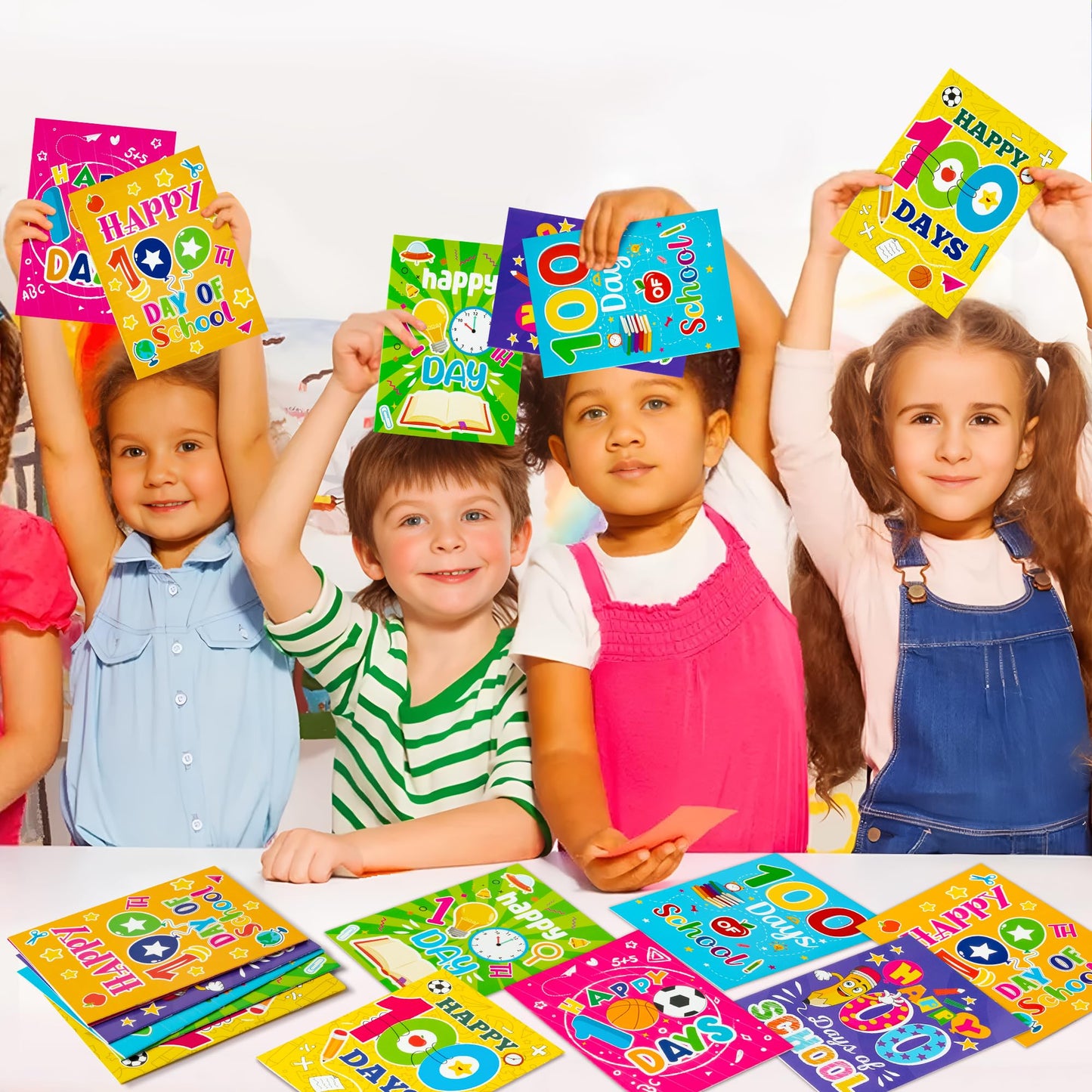 Dvbonike 24-Piece 100th Day Coloring Books for Kids – DIY Color-In Pages & Classroom Rewards
