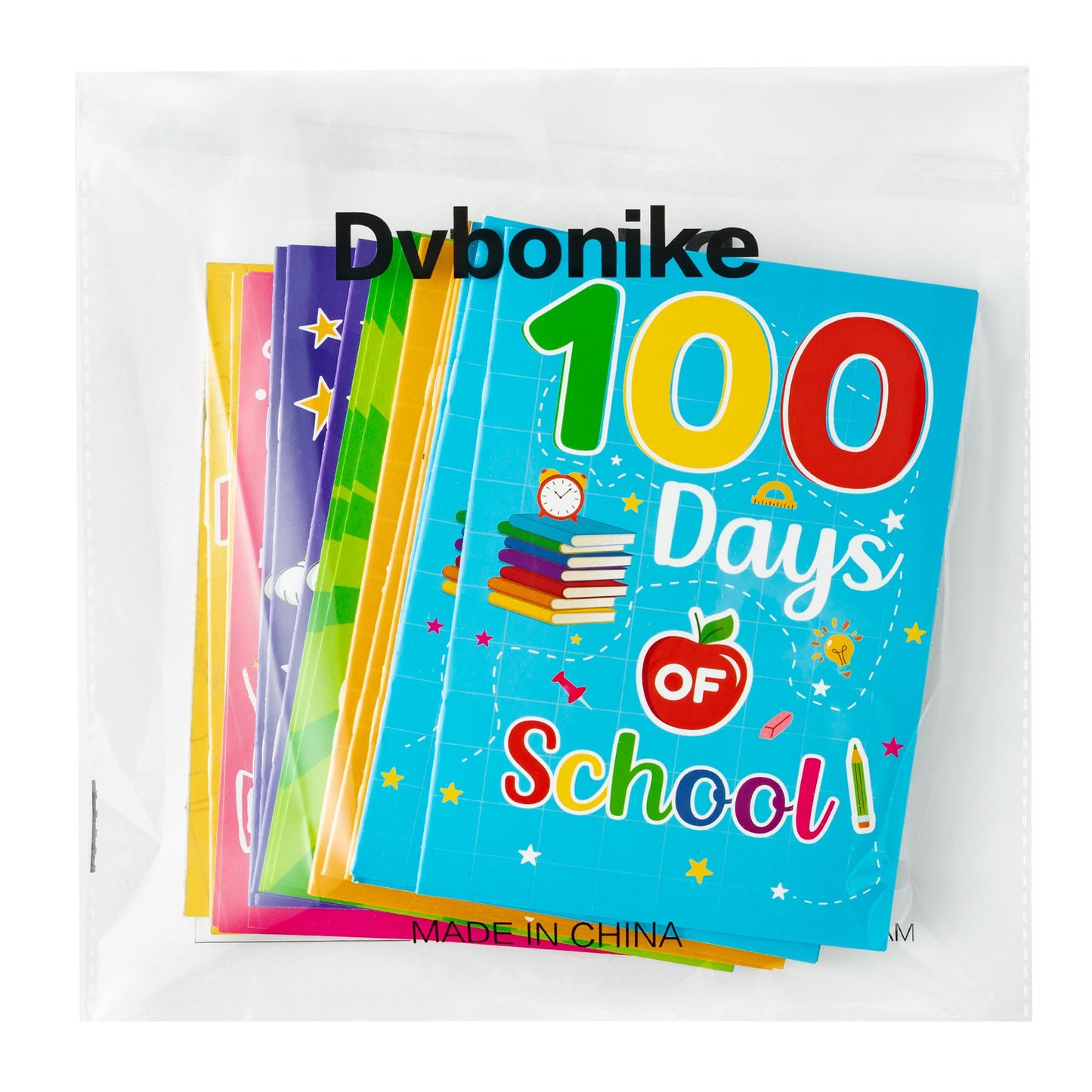 Dvbonike 24-Piece 100th Day Coloring Books for Kids – DIY Color-In Pages & Classroom Rewards