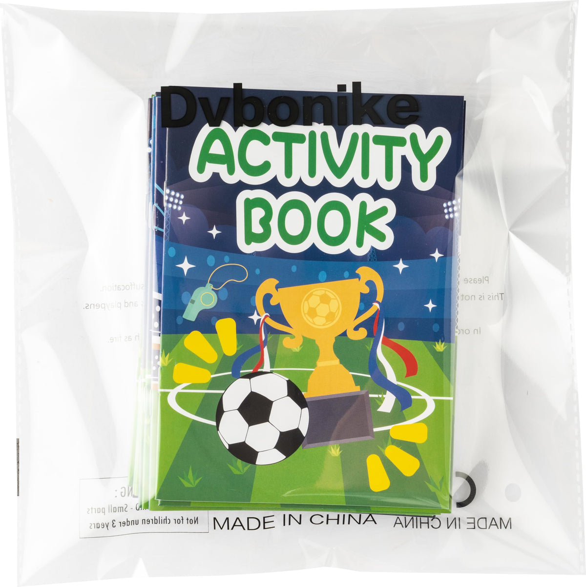 Dvbonike 24Pcs Soccer Activity Books for Kids – Football Mini Games & Party Favors Bulk Pack