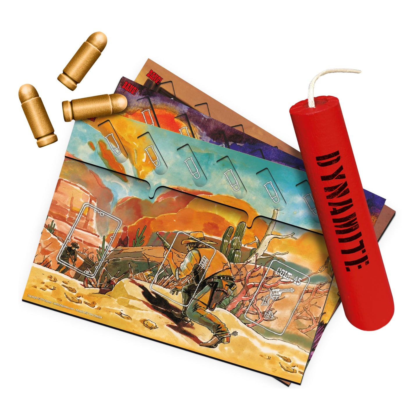 dV Giochi Bang Dynamite Box – Full Cards + Expansions | Strategy Board Game